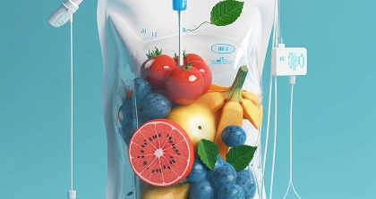 IV Bag with Fruits/Vegetables