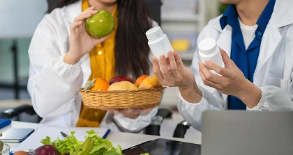 Nutrition consultation with supplements