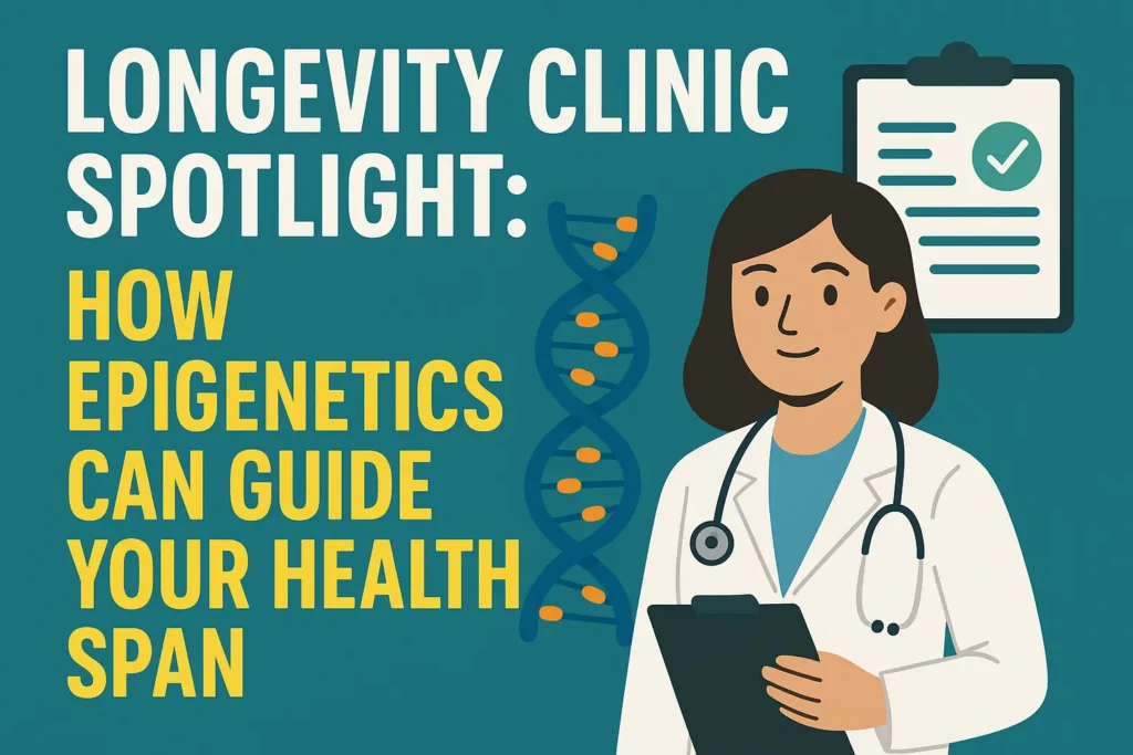 Epigenetics and Longevity: How Epigenetics Can Guide Your Health Span 1 Longevity Clinic Spotlight How Epigenetics Can Guide Your Health Span